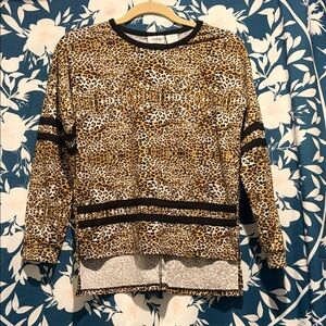 Daytrip Leopard Print Long Sleeve Top